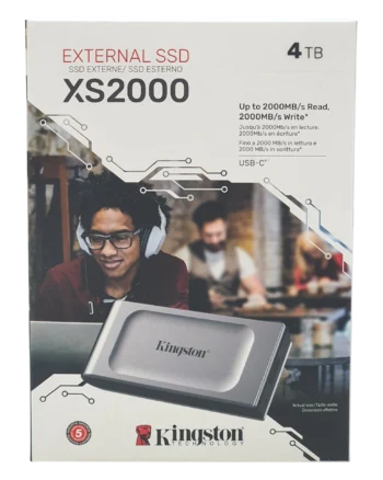 Kingston XS2000 4TB USB 3.2 SSD Disco Duro Externo Plata