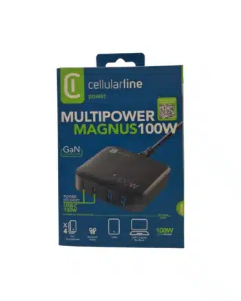 Cellularline Multipower Magnus 100W 4-port GaN Cargador
