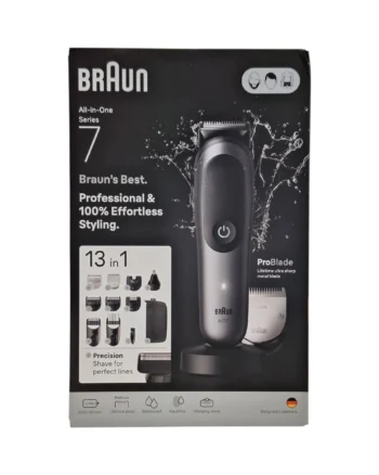 Braun All-in-One Series 7 13 in 1 (AIO 7560) Afeitadora Eléctrica Negra y Gris