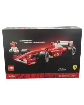 LEGO Icons 11375 Ferrari F2004 y Michael Schumacher